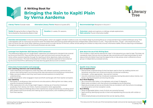 Bringing the Rain to Kapiti Plain