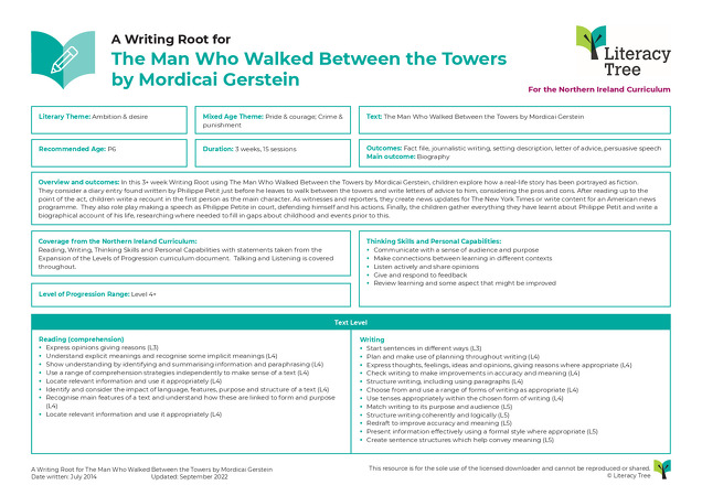 Cover sheets for Northern Ireland Curriculum - P6 (Year 5) Autumn term