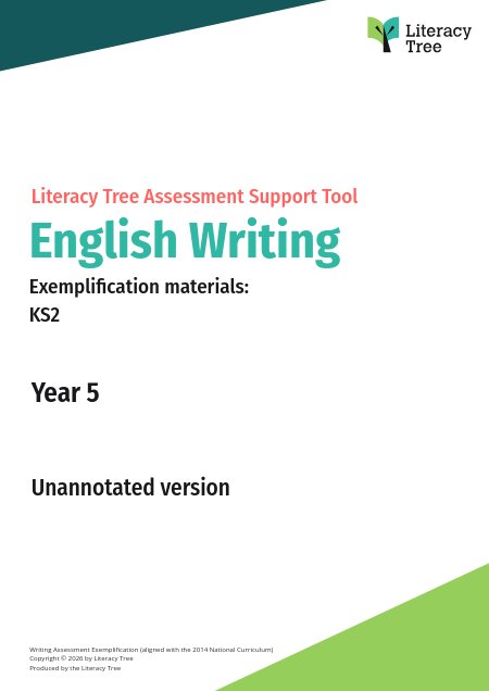 Year 5 Exemplification Materials - Unannotated